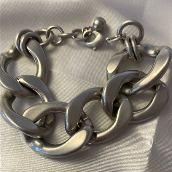 Chunky Silver Chain Bracelet - Picture 1 of 1